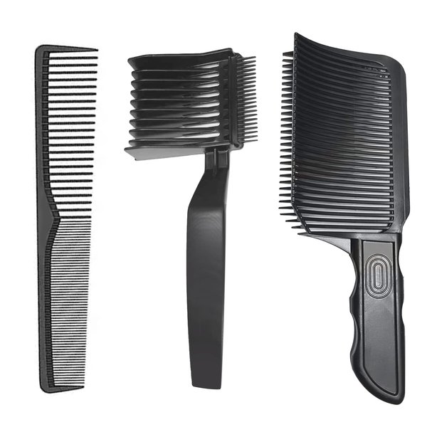 3 Pcs Barber Fade Combs for Men, Heat-Resistant Professional Clipper Comb, Anti-Static Curved Blending Flat Top Comb for Salon Hairdresser Styling Tools Brand: BLOLYO