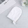 Lurrose 3Pcs Microfiber Face Cleansing Gloves Makeup Remover Face Cleansing Towel Cloth Spa Mitts Soft Washing Tool for Women Ladies Students White