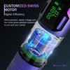 EZTAT2 Wireless Tattoo Machine - 4.0mm Stroke Tattoo Pen Machine with 1800mAh Battery Power Supply Rotary Tattoo Gun Equipment Needle Cartridges for Professional Tattoo Supply (Portex 2S Purple)