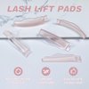 Troocolor Lash Lift Pads, 10Pcs Reusable Soft Lash Lift Shield Gluelree for Lash Lift Kit Self-Adhesive Ancillary Eyelash Curler