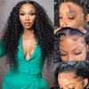 ONETIDE 30inch Lace Front Wigs Human Hair Braizilian Virgin 13x6 Deep Wave Lace Front Wigs Human Hair 180% Density Human Hair Wigs Pre Plucked With Baby Hair (30Inch)