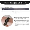 Ring Sizer Measuring Tool JRONGHE Reusable Finger Size Measuring Tape with Magnified Glass, Jewelry Sizing Tool 1-17 USA Rings Size