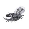 1000Pcs Premium Silicone Micro Link Rings 5mm Lined Beads for I Tip Hair Extensions (1000Pcs, Black)