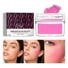 MAEPEOR Embossed Blush 6 Colors Smooth Blendable Face Blush Long-Lasting Natural Look Blush Powder Blush for Cheeks (01 Pink)