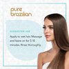 Pure Brazilian Deep Conditioning Masque - Deep Conditioner Hair Treatment with Brazilian Keratin, Acai, and Arginine - 2 Fl Oz