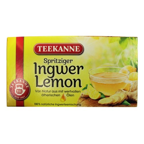 TEEKANNE Ingwer-Lemon (ginger-lemon) / 2x 20 tea bags / fresh + direct german-import