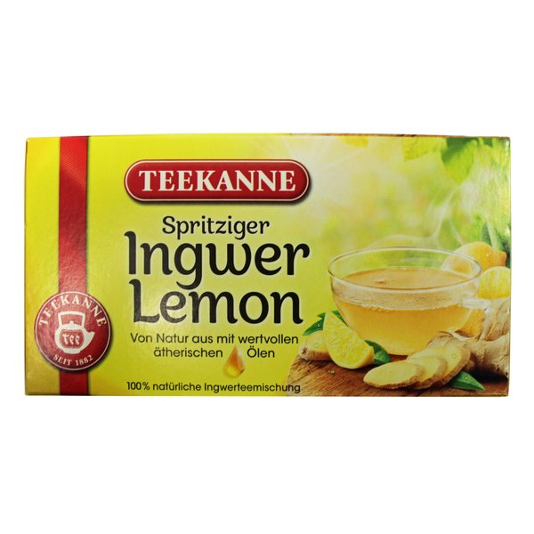 TEEKANNE Ingwer-Lemon (ginger-lemon) / 2x 20 tea bags / fresh + direct german-import