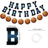 Adecortalk Basketball Happy Birthday Banner Basketball Birthday Party Decorations for Boys Basketball Party Supplies Sports Theme Party Decorations Basketball Birthday Sign