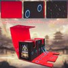 zyuqnek MTG Deck Box with Dice Tray, Commander Deck Box Fits 200+ Double Sleeved Cards, Magnetic Card Deck Box, 3-in-1Deck Box TCG For Magic Commander TCG CCG,4 Dividers & 2 Toploaders, Black/Red