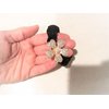 Flower shaped hair tie pony tail holder scrunchie with crystals