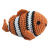 Dog Teeth Cleaning Cotton Crochet Squeaky Dog Toy for Small Dog - Clown Fish