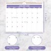 Calendar 2024-25 - Wall Calendar Runs from January 2024 - June 2025, 18 Months 2024-2025 Calendar with Thick Paper for Planning and Organizing for Home or Office, 8.5 x 11 Inches, Purple