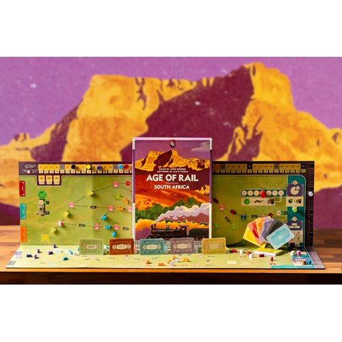 Capstone Games Age of Rail: South Africa, Strategy Board Game of Building Railroads, 60 Minute Play Time, 3 to 6 Players, Ages 14 and Up