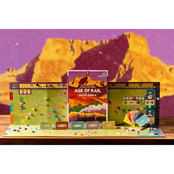 Capstone Games Age of Rail: South Africa, Strategy Board Game of Building Railroads, 60 Minute Play Time, 3 to 6 Players, Ages 14 and Up
