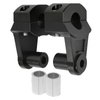 Pivot Handlebar Risers - 2in Universal Motorcycle for 7/8" or 1-1/8in.Handlebar Black 2pcs (black)