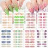 Flower Full Wrap Nail Stickers for Nail Art 8Sheets Semi Cured Gel Nail Strips Sticker Spring Daisy Floral Design Nail Wraps Supplies Self Adhesive Gel Nail Polish Decals for Women DIY Nail Decoration