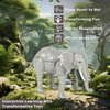 4" Elephant Jungle Animal Toys Small – Transforming Action Figure – Changes from a Detailed Animal Toy to a Unique Robot Toy in Seconds – Great Gift for Both Girls and Boys (4" Elephant)