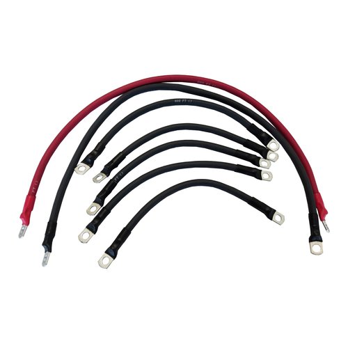 AC/DC WIRE AND SUPPLY E-Z-GO 1994 & UP 4 Gauge 7 pc Golf Cart Battery Cable Set