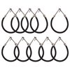 Mini Skater 10Pcs Women Ponytail Hooks Bungee Small Rubber Bands Hair Ties Accessories Elastic Holder Blonde Beige Styling Headbands Tools Claw Thick Hair Clips for Girl (Black)