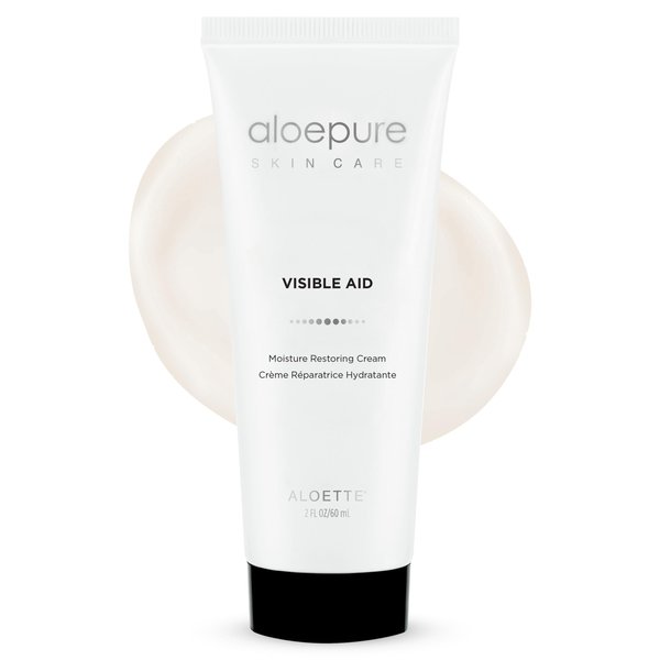 Aloette Face Moisturizer Cream - Daily Body & Facial Skin Care Products with Aloe Vera & Vitamin E - Skin Moisturizer Face Lotion Hydrates & Rejuvenates Dry to Normal Skin, Gluten Free - 2 Fl Oz