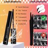 DIY Fluffy Lash Extension Kit 80D+100D 288pcs 10-16MM Volume Lash Clusters Kit with Lash Bond and Seal Individual Lashes D Curl Cluster Lashes, Lash Cluster Remover and Lash Applicator by TMIELYBS