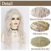 GNIMEGIL Curly Blonde Wig for Women Long Curly Wig Natural Wave Hair Realistic Wigs for White Women Cosplay Party Theater Costume Wig