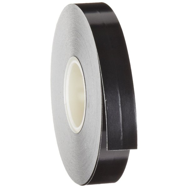 Brady Nonabrasive Border Line Floor Marking Tape, 50' Length, 1/2" Width, Black (Pack of 1 Roll)