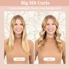 Heatless Curls Headband, Hair Rollers for Heatless Curls, 70" Velvet Heatless Curlers for Women Girls Overnight Curls, No Heat Hair Curlers to Sleep In - Orange