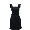 Hyzrz Lovely Retro Lady's Aprons for Women Girls Cake Kitchen Fashion Cooking Apron Chic with Pockets for Gift Chic 100% Cotton (Black)