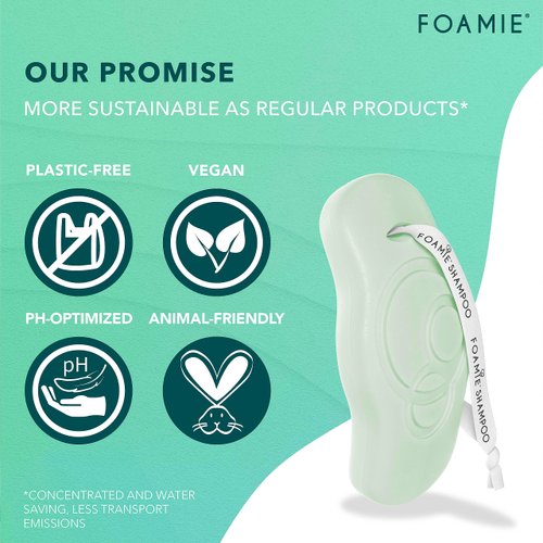 Foamie Natural Shampoo Bar Dry Hair, Aloe Vera Bar Shampoo for Dry Hair & Scalp, Plastic Free Shampoo Bars saves 2 Bottles per Bar, Solid Shampoo Bars Cruelty, Paraben & Sulfate Free