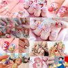 8 Sheets Cute Cartoon Nail Art Stickers Decals 3D Self Adhesive Kawaii Mermaid Design Acrylic Nail Art Supplies Cartoon Nail Stickers for Women Girls DIY Cute Manicure Tips Decorations Accessories