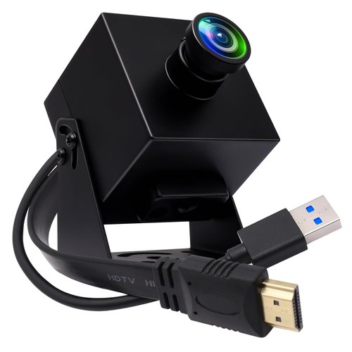 IEights 4K 60fps HDMI Webcam USB3.0 Camera Dual Output Wide Angle 120degree Low Distortion Lightburn_Camera 2X Digital Zoom Webcamera H.264 High Speed USB Security Cameras for Computer TV Monitor