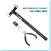 Archery Nocking Points Pliers Strings Knock Set T Shape Bow Square Ruler Nocking Buckle Pliers Recurve Bow Turning Kit Archery for Recurve Bow Takedown Bow(Black)