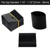 Black Shrink Bands,65x60 mm 200 PCS Black Perforated Heat Shrink Wrap Sealer for Hot Sauce Bottles,Woozy Bottles and Beverage Bottles,Shrink Wrap Bands [Compatible Diameter Range: 1 1/4” – 1 1/2”]
