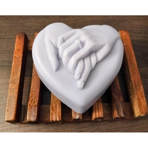 Generic HEART with WEDDING RING INSIDE, RED