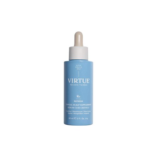 Virtue Topical Scalp Supplement Overnight Hair Serum with Keratin, Soothes and Rebalances Scalp, Safe for All Hair Types, Color Safe, 2 Fl Oz