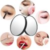 10X Magnifying Makeup Mirror, Round Mirror 2 Suction Cups Facial Makeup Cosmetic Absorption Shaving Home Makeup Travel Essential(Diameter 3.46 inches)