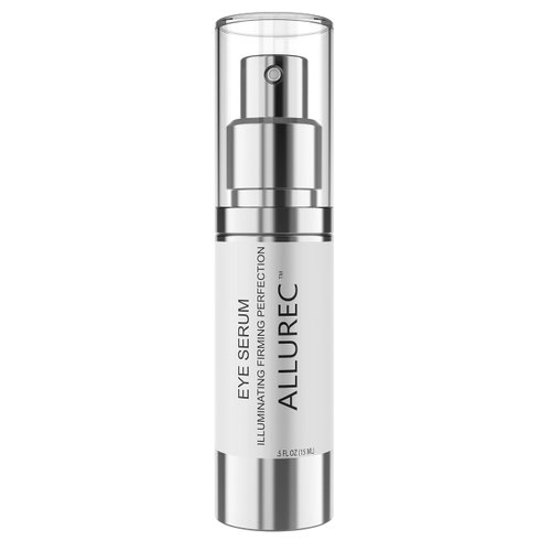 ALLUREC™ Eye Cream Serum: Illuminating Firming Perfection. Best Eye Serum Peptides Cream for Firming Lifting Eyelids Anti- Aging Winkles Bags Dark Circle Puffiness Total Effects.