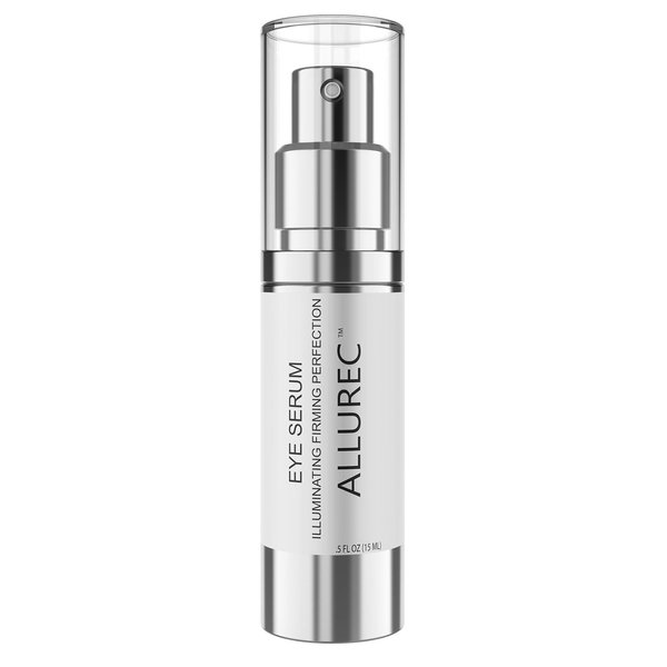 ALLUREC™ Eye Cream Serum: Illuminating Firming Perfection. Best Eye Serum Peptides Cream for Firming Lifting Eyelids Anti- Aging Winkles Bags Dark Circle Puffiness Total Effects.