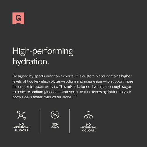 Gainful Hydration Powder Packets, Caffeine Free with Key Electrolytes Magnesium and Sodium for Intense Activity, Energy Support, Low Sugar Electrolyte Drink Mix, Strawberry Lemonade, 21 Sticks