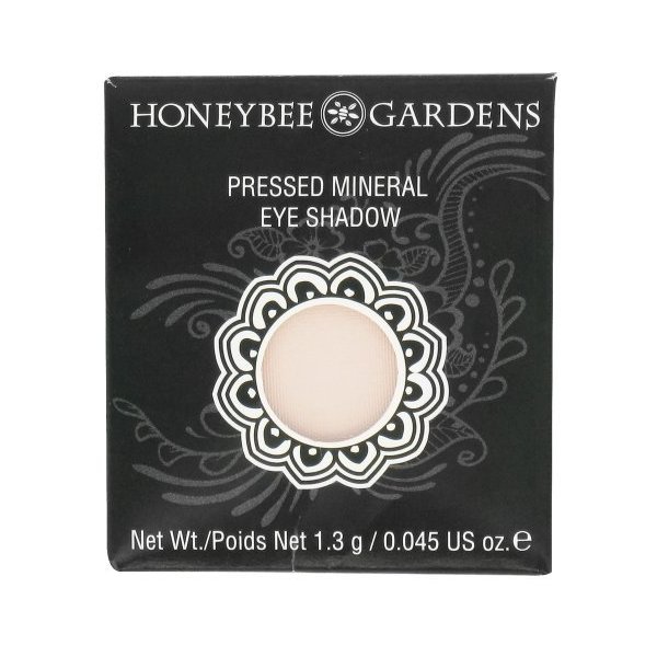 Honeybee Gardens Pressed Powder Matte Pale Pink Eyeshadow Single REFILL (Porcelain - matte very pale pink) | PAN ONLY, NO COMPACT | Vegan, Gluten Free, Cruelty Free, 1.3g