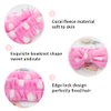 WHAVEL 6 Pack Pink Spa Headband Makeup Headbands Soft Skincare Headbands Bow Face Wash Headbands Shower Headbands Fluffy Head Wraps Hair Band for Washing Face