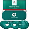 Medi Grade Cooling Eye Mask for Puffy Eyes, Allergies, Sinuses - Reusable Gel Eye Mask and Cooling Eye Pads with Thermo-bag for Dark Circles, Hangovers and Migraine Relief - Cold Eye Mask