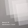 20 Sheets Plastic Canvas, 7CT Clear Plastic Mesh Canvas Sheets for Embroidery, Cross Stitch Plastic Aida Plastic Mesh Screen for Crafts DIY Crochet Projects (5.4x5.4inch)