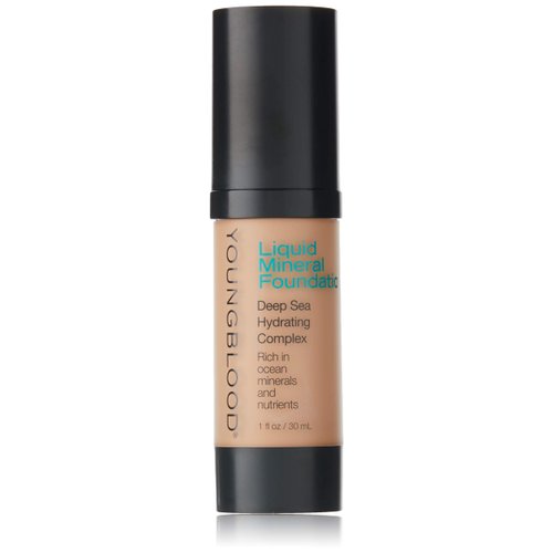 Youngblood Liquid Mineral Foundation, Sun Kissed | Lightweight, Dewy Full Coverage Makeup for Dry Skin | Poreless, Flawless Tinted Glow | Vegan, Cruelty Free, Gluten-Free