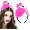 Mikily‘s Pink Flamingo Feather Headband for Women, One Size Fits All, Premium Durability Party Accessory Flamingo Costume Headband for Girls & Adults