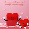 Syhood 4 Pcs Heart Stuffed Plush for Valentine's Day Gifts Plush Figure Toys Red Heart Stuffed Toys Red Heart Pillow for Boys Girls Party Favors Classroom Prizes Birthday Gift(Red)