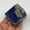 0.745 lbs, 2.2"x1.9"x1.7", Natural Untreated Lapis Lazuli Rectangle Shape Polished Gemstone, Home Decor, Gift, from Afghanistan B26165