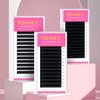 TDANCE Cashmere Easy Fan Lash Extensions Self Fanning Mega Volume Lash Extensions 0.07mm D Curl 18mm Single Length Matte Black Eyelash Extensions(0.07-D,18mm)