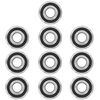 Bonbo 10Pcs Flanged Ball Bearings ID 3/4" x OD 1-3/8" for Lawn Mower, Wheelbarrows, Carts, Hand Trucks Wheel Alternative to 532009040, AM118315, AM127304, 10513, 251210 Etc, Deep Groove Ball Bearing